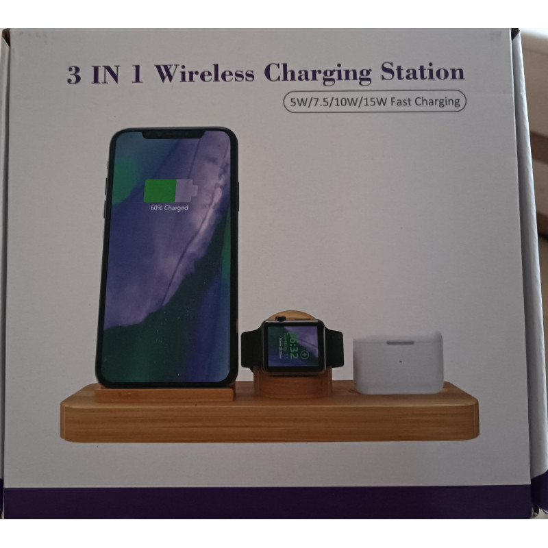 Brand New 3 in 1 Wireless Charging Station